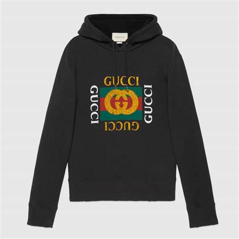 black gucci sweatshirt womens|Gucci trim tan hoodie.